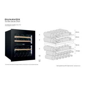 Dunavox ugradna vinska vitrina DVN-32.85DB.TO-5