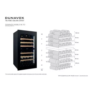 Dunavox ugradna vinska vitrina DVN-56.146DB.TO-5