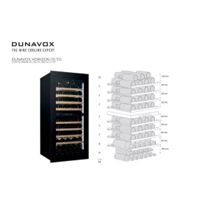 Dunavox ugradna vinska vitrina DVH-70.185DC.TO-5