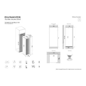 Dunavox ugradna vinska vitrina DVN-109.291DB.TO-5
