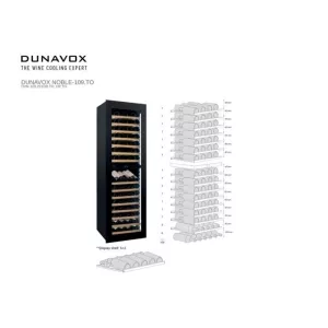 Dunavox ugradna vinska vitrina DVN-109.291DB.TO-6