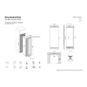 Dunavox ugradna vinska vitrina DVN-109.291DOP.TO-4