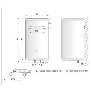 Platinum emajlirani bojler 120 litara-2