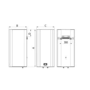Termorad bojler BTCDK-100 Standard vertikalni beo-2