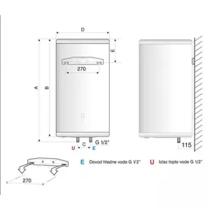 Platinum inox prohromski bojler 80 litara-2