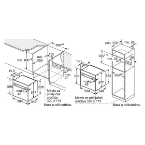 Bosch ugradna rerna HSG738DB2-8