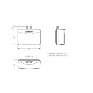 Vaillant protočni bojler miniVED H 6/3 N 0010044425-4