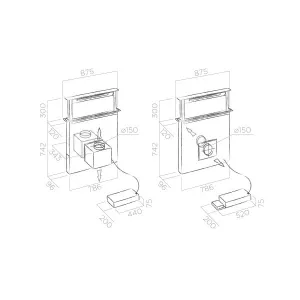 Elica ugradni aspirator ADAGIO IX/F/90-3