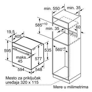 Bosch ugradna rerna HSG636ES1