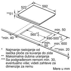Bosch ugradna ploča PIE651FC1E
