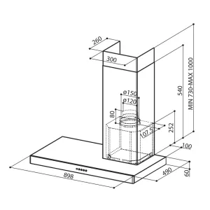 Faber aspirator STILO DX A90