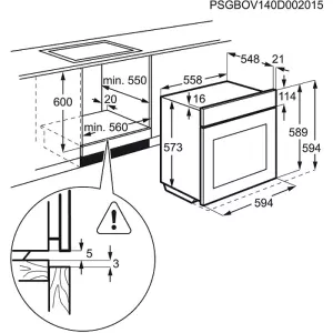 Electrolux ugradna rerna EOA5654AOX