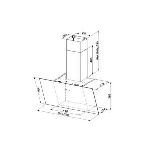 Faber dekorativni aspirator TWEET EV8 BK A55