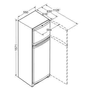 Liebherr kombinovani frižider CT 2931 Comfort GlassLine
