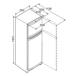 Liebherr kombinovani frižider CT 2531 Comfort GlassLine