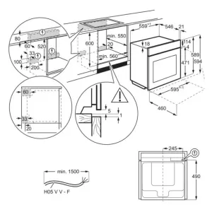 AEG ugradna rerna BEB351110M