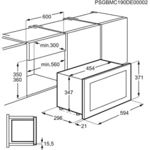 Electrolux ugradna mikrotalasna KMFE172TEX