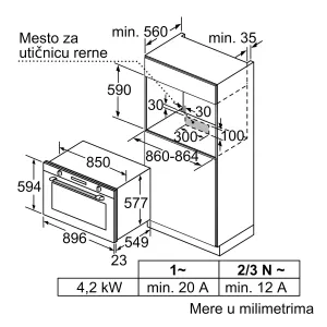 Bosch ugradna rerna VBD5780S0