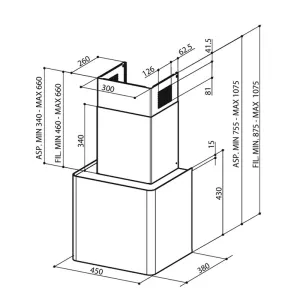 Faber dekorativni aspirator LITHOS CONCRETE