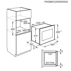 AEG ugradna mikrotalasna rerna MBE2658SEM