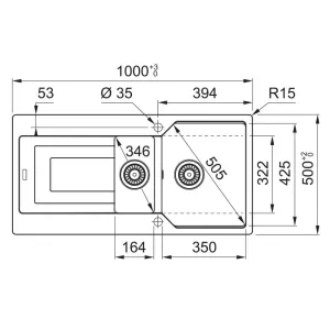 Franke sudopera Urban UBG 651-100 114.0593.173