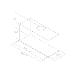 Elica ugradni aspirator LANE IX/A/72