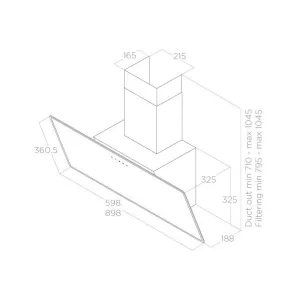 Elica dekorativni aspirator SHIRE WH/A/60