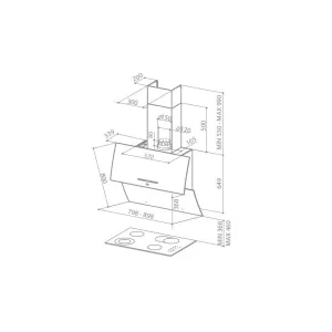 Faber dekorativni aspirator MIRROR BRS BK X/V A80 LOGIC