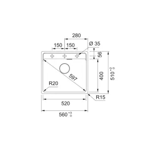 Franke sudopera Maris 2.0 – MRG 610-52 TL A 114.0658.297