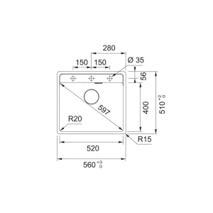 Franke sudopera Maris 2.0 – MRG 610-52 TL 114.0661.643