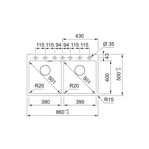 Franke sudopera Maris – MRG 620-39-39 FTL 114.0666.370