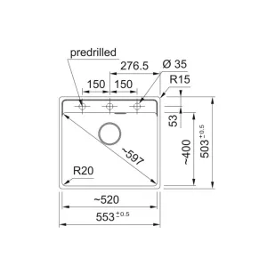 Franke sudopera Maris 2.0 – MRG 210/110-52 TL A 114.0659.059