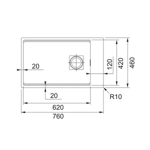 Franke sudopera Kubus 2 KNG 110-62 125.0512.516