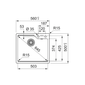 Franke sudopera Urban UBG 610-56 114.0582.273
