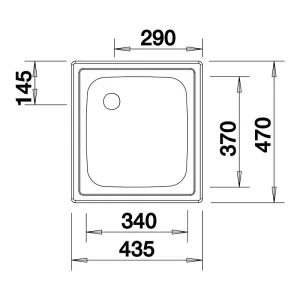 Blanco sudopera Top EE 4X4 501065