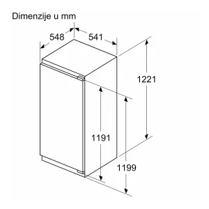 Bosch ugradni frižider KIR41VFE0