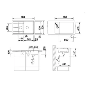 Blanco sudopera Metra 6 S Compact 527297