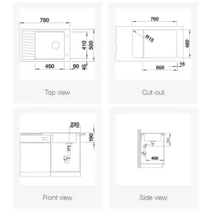 Blanco sudopera Elon XL 6 S 524845