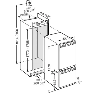 Liebherr ugradni frižider IRCBf 5121 - Plus Line