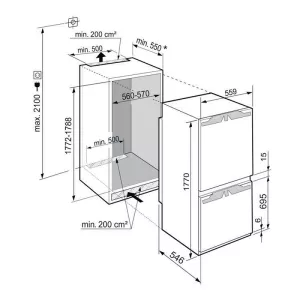 Liebherr ugradni frižider ICBNe 5123 - Plus Line