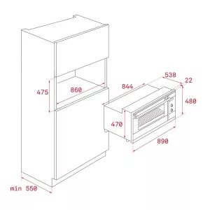 Teka ugradna rerna HLF 940