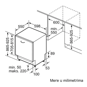Bosch ugradna sudomašina SBH4HVX00E