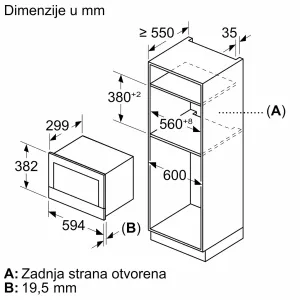 Bosch ugradna mikrotalasna rerna BEL7321B1