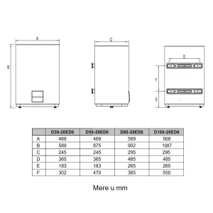 Midea bojler D50-20ED6 Flat WiFi