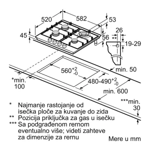Bosch gasna ploča PCH6A5B90