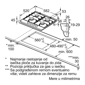 Bosch gasna ploča PCP6A5B90
