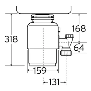 InSinkErator drobilica ISE 46 + 2 AS 77969