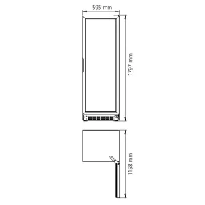 Nortek vitrina za piće SDS385DC1YF