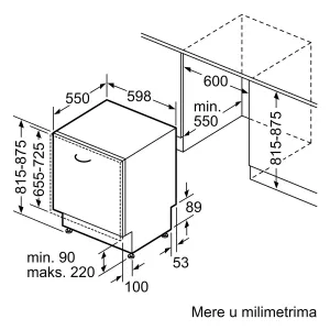 Bosch ugradna sudomašina SMD6ECX12E