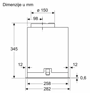 Bosch ugradni aspirator DLN56AC60